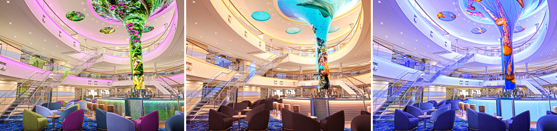 Carnival Vista Atrium work in progress