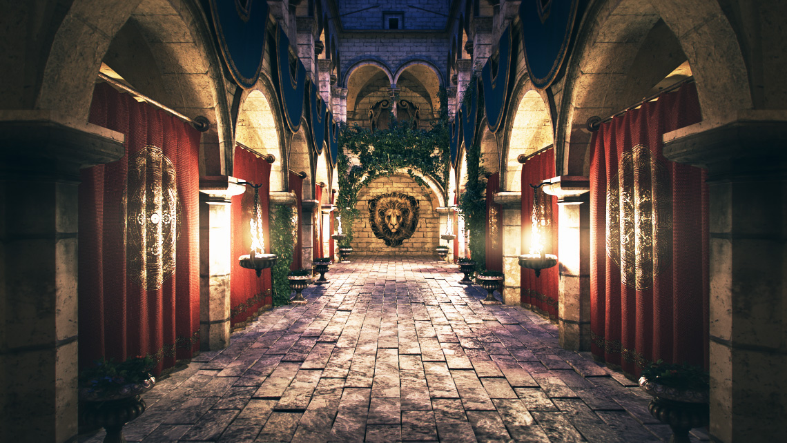 Crytek Sponza 3D Visualisierung